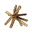 Escultura Decorativa Asterisco Dourado em Metal (P) - Imagem 1