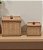 Caixa Decorativa e Organizadora Quadrada em Rattan (2 Tamanhos) - Imagem 1