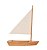 Escultura Barco a Vela em Madeira e Metal (G) - Imagem 1