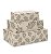 Caixas Decorativas e Organizadoras de MDF Modelo Flora (3 peças) - Imagem 2