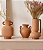 Trio de Vasos Decorativos em Cerâmica Terracota - Imagem 3