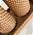 Kit Saboneteira e Porta Escova com Aspecto de Rattan (3 peças) - Imagem 4