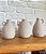 Trio de Vaso Decorativo em Cerâmica Cinza com Alças - Imagem 3