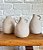 Trio de Vaso Decorativo em Cerâmica Cinza com Alças - Imagem 2