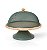 Porta Bolo em bambu e Metal Verde (26cm) - Imagem 1