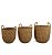 Cesto Decorativo em Fibra Natural com Alças - Imagem 4