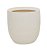 Cachepot Decorativo Redondo Branco com Textura (2 Tamanhos) - Imagem 2
