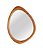 Espelho Decorativo Oval com Moldura em Madeira Bétula (100x77) - Imagem 1