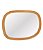 Espelho Decorativo Orgânico com Moldura em Rattan (75x57) - Imagem 3