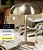 Luminária de Mesa Prata em Metal Modelo Cogumelo (20x15) - Imagem 3