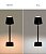 Luminária de Mesa Touch Preta em Metal (37x11) - Imagem 3