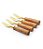 Conjunto de Talheres Dourados para Aperitivo Finger Food Garbo Goldwood (4 Peças) - Imagem 1
