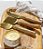 Conjunto de Talheres para Queijo Garbo Goldwood (3 Peças) - Imagem 2
