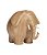 Escultura de Elefante em Poliresina com Aspecto de Madeira (P) - Imagem 1