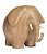 Escultura de Elefante em Poliresina com Aspecto de Madeira (G) - Imagem 1
