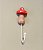 Cabideiro Infantil Cogumelo Vermelho (15x05cm) - Imagem 3