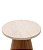 Mesa Lateral com Base de Madeira e Tampo em Mármore (37x29) - Imagem 2