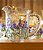 Jarra de Cristal Lyor Lavanda Hand Painting (1,5 litros) - Imagem 3
