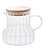 Jarra de Vidro Borossilicato com Tampa em Bambu Modelo Classic (620ml) - Imagem 1