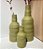Trio de Vaso Decorativo Verde em Cerâmica (3 Tamanhos) - Imagem 1