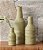 Trio de Vasos Decorativos Verdes em Cerâmica (3 Tamanhos) - Imagem 2