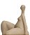 Escultura Decorativa de Mulher Sentada (20x15) - Imagem 3