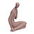 Escultura Decorativa Mulher Sentada Rosê (32x22) - Imagem 3