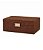 Caixas Decorativas e Organizadoras Modelo Luxo Marrom (2 peças) - Imagem 3