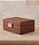 Caixas Decorativas em Couro Ecológico Marrom e Fecho Dourado (Kit 2 Pçs) - Imagem 3