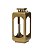 Lanterna Marroquina em Metal Dourado com Copo de Vidro (41x17x17) - Imagem 2