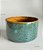 Cachepot Bacia Verde em Cerâmica Esmaltada com Fundo Caramelo (11x22) - Imagem 3