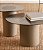 Conjunto de Mesas Laterais Orgânicas em Vidro e Metal (2 Peças) - Imagem 2