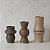 Trio de Mini Vasos Decorativos em Cerâmica Nature (3 Pçs) - Imagem 2
