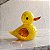Escultura Patinho Amarelo em Vidro - Imagem 1
