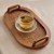 Bandeja Decorativa Oval em Rattan e Madeira (P) - Imagem 1