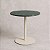 Mesa Lateral Redonda em Metal e Mármore Natural Verde (45x40) - Imagem 1
