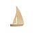 KIt Escultura Barco a Vela em Metal e Madeira (2 Pçs) - Imagem 3
