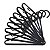Cabide adulto preto - Imagem 1