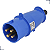 Plugue Newkon 200/250V 3P+T 32A 9H Azul Steck N4279 - Imagem 2