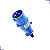 Plugue e Tomada Sobrepor Newkon 250V 2P+T 16A 6H Azul Steck - Imagem 3