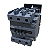 Contator Tripolar 80A 1NA+1NF 220VCA 3MT70804AA110AN2 - Imagem 1