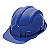 Capacete BERYL Azul 6 Pontos CA29792 - Delta Plus - Imagem 1