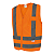 Colete Laranja Refletivo Segurança Classe 2 NBR 15292 Fluorescente - STFVACL91010 - Imagem 1