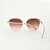 ÓCULOS DE SOL TRITON EYEWEAR QUADRADO METAL ROSA - Imagem 3