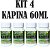 KIT 4 Kapina 60ml - Rawell Química - Imagem 1