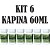 KIT 6 Kapina 60ml - Rawell Química - Imagem 1