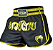 Calção Short Muay Thai Bangkok Figth Masculino Adulto Preto/Dourado - Imagem 1