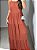 Vestido Longo com Decote Reto - Imagem 2