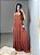 Vestido Longo com Decote Reto - Imagem 1