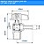 Registro Esfera ANGULAR 1/2 NPT x 3/8 BM - Imagem 5